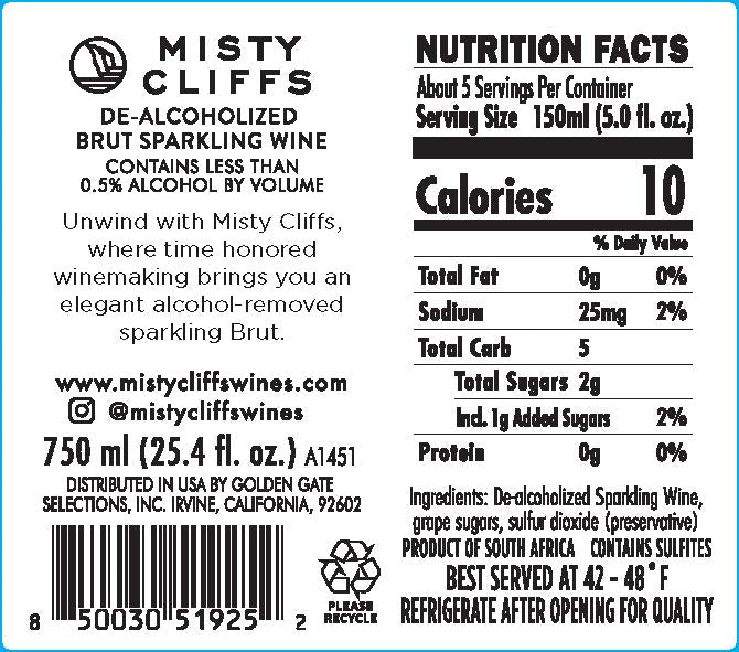 Misty Cliffs Brut Sparkling Wine