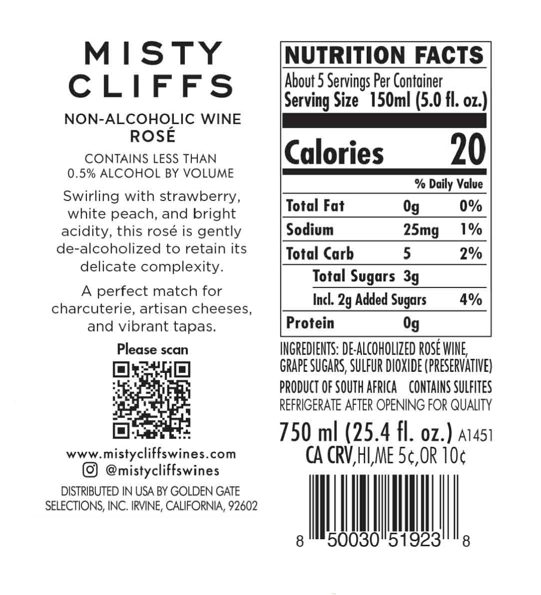 ROSÉ NON-ALCOHOLIC WINE