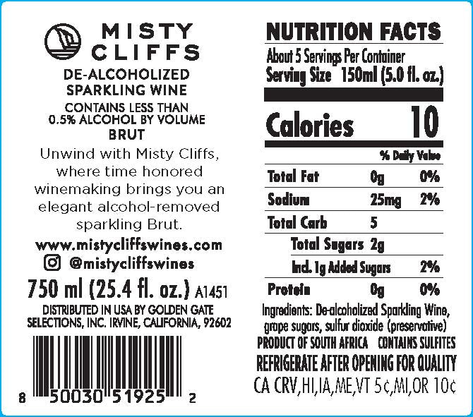 BRUT SPARKLING NON-ALCOHOLIC WINE